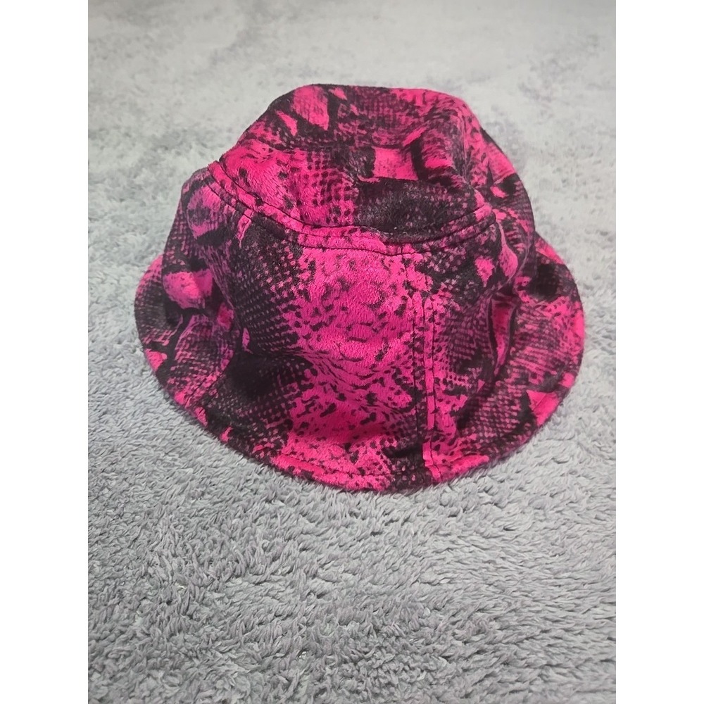 Goorin Bros Pink Snakeskin Bucket Hat - Minky Animal Print Festival Rave Street